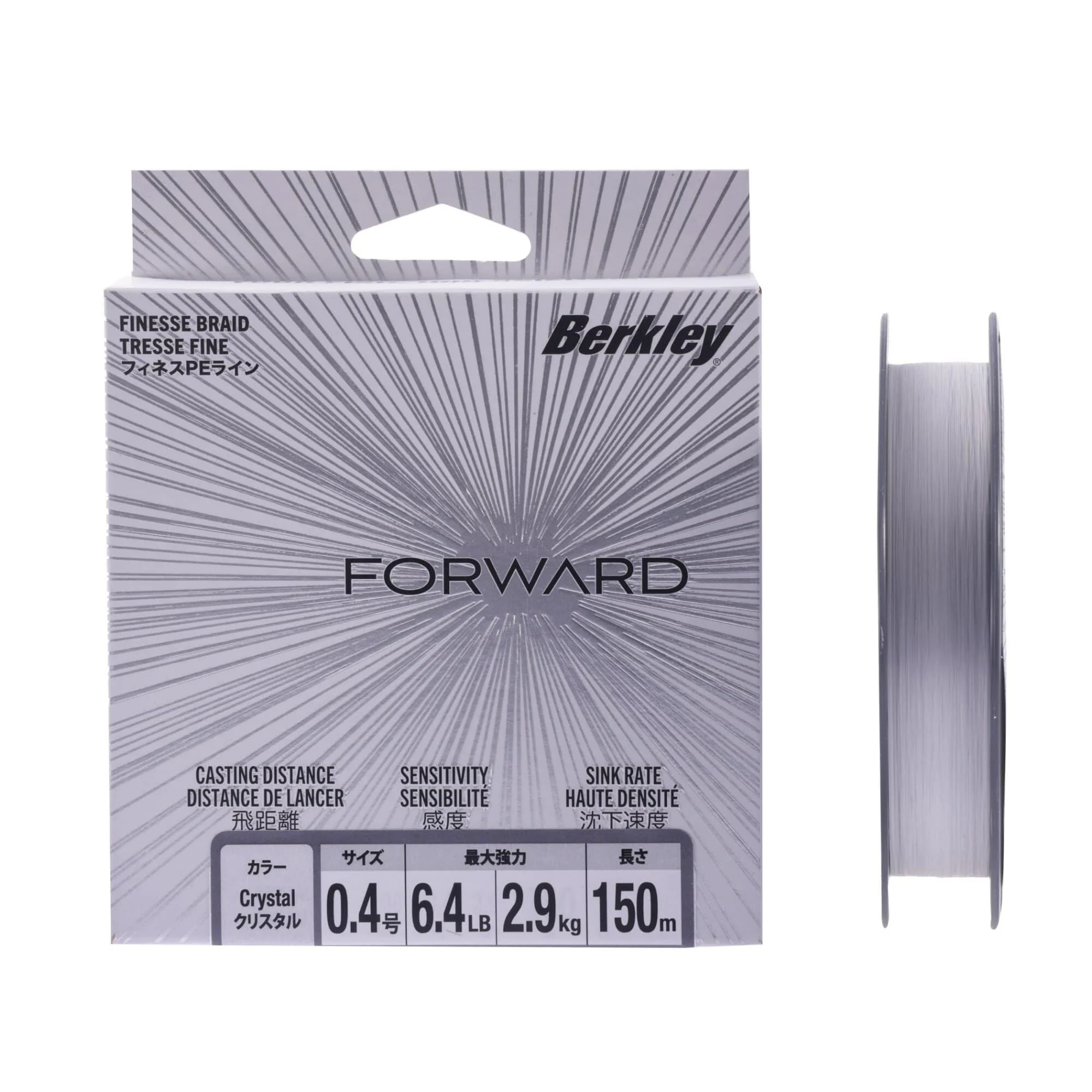 BERKLEY Forward PE 0.4 6.4lb 150m Crystal 1646977